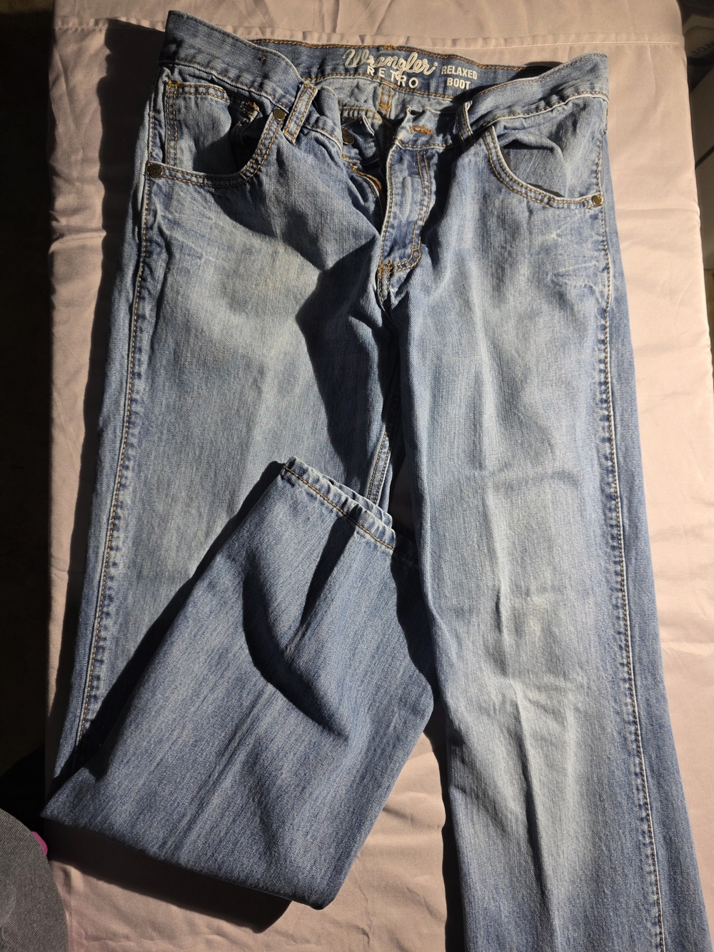 Wrangler Retro Relaxed Boot Men’s Jeans - Light Blue